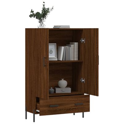 vidaXL Highboard Braun Eichen-Optik 69,5x31x115 cm Holzwerkstoff