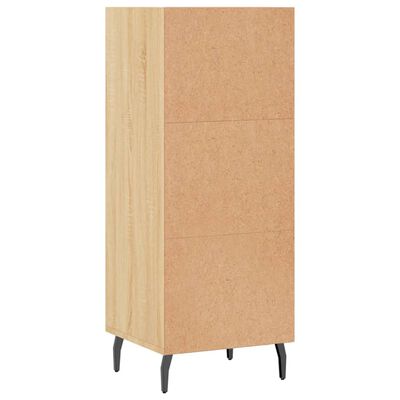 vidaXL Sideboard Sonoma-Eiche 34,5x32,5x90 cm Holzwerkstoff