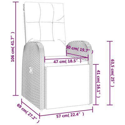 vidaXL 5-tlg. Garten-Essgruppe mit Kissen Schwarz Poly Rattan