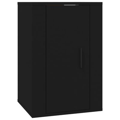 vidaXL 4-tlg. TV-Schrank-Set Schwarz Holzwerkstoff