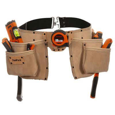 Toolpack Profi-Doppelholster-Werkzeuggürtel Elite Beige