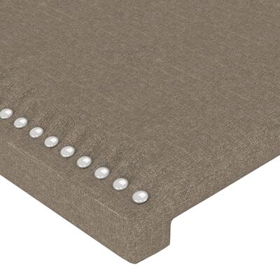 vidaXL Bettgestell mit Kopfteil Taupe 80x200 cm Stoff