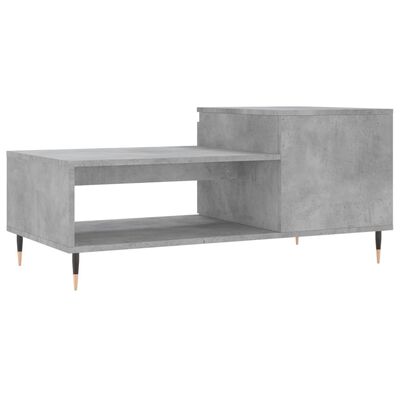 vidaXL Couchtisch Betongrau 100x50x45 cm Holzwerkstoff