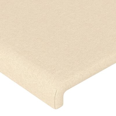 vidaXL Kopfteil mit Ohren Creme 83x23x78/88 cm Stoff