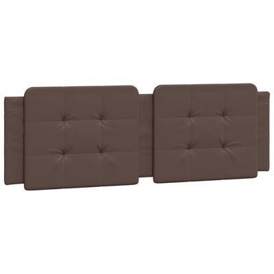 vidaXL Bett mit Matratze Braun 160x200 cm Kunstleder