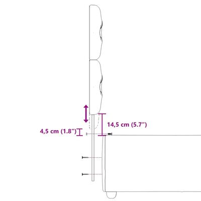 vidaXL Boxspringbett mit Matratze Hellgrau 90x200 cm Stoff