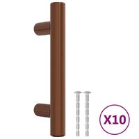 vidaXL Möbelgriffe 10 Stk. Bronzen 64 mm Edelstahl