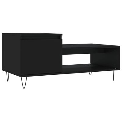 vidaXL Couchtisch Schwarz 100x50x45 cm Holzwerkstoff