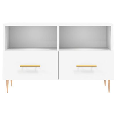 vidaXL TV-Schrank Weiß 80x36x50 cm Holzwerkstoff