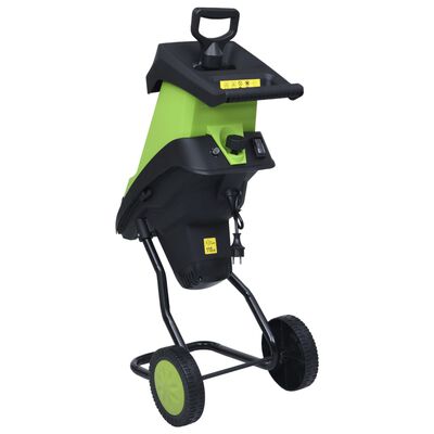 vidaXL Elektrischer Gartenhäcksler mit 2 Ersatzklingen 2400 W