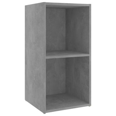 vidaXL TV-Schränke 2 Stk. Betongrau 72x35x36,5 cm Holzwerkstoff