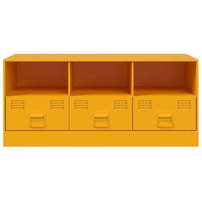 vidaXL TV-Schrank Senfgelb 99x39x44 cm Stahl