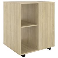 vidaXL Rollschrank Sonoma-Eiche 60x53x72 cm Holzwerkstoff