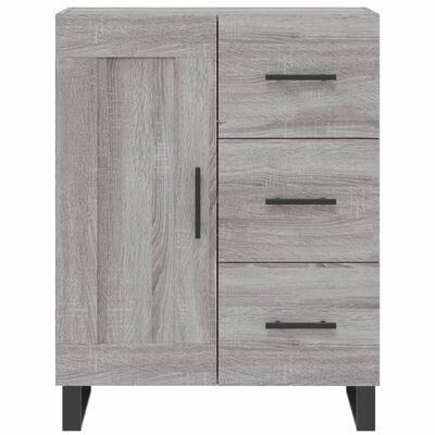 vidaXL Highboard Grau Sonoma 69,5x34x180 cm Holzwerkstoff