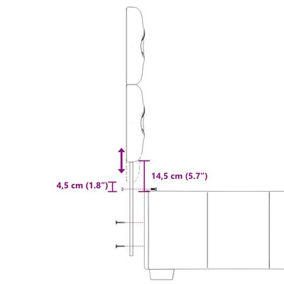 vidaXL Boxspringbett mit Matratze Hellgrau 90x200 cm Stoff