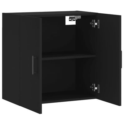 vidaXL Wandschrank Schwarz 60x31x60 cm Holzwerkstoff