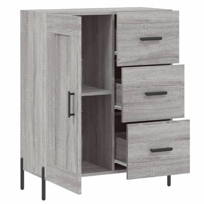 vidaXL Sideboard Grau Sonoma 69,5x34x90 cm Holzwerkstoff