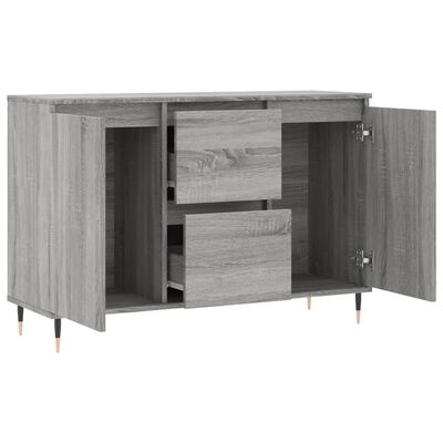 vidaXL Sideboard Grau Sonoma 104x35x70 cm Holzwerkstoff