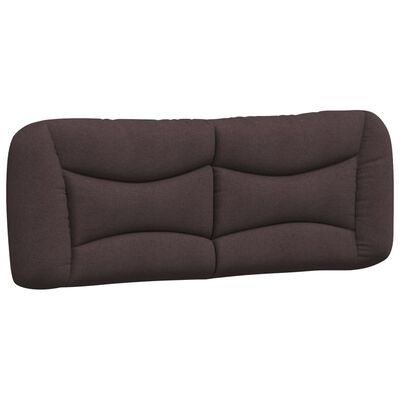 vidaXL Bett mit Matratze Dunkelbraun 140x200 cm Stoff