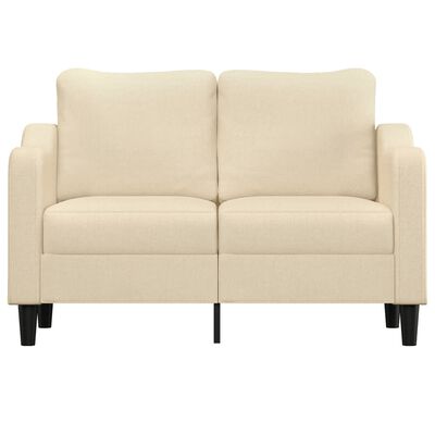 vidaXL 2-Sitzer-Sofa Creme 120 cm Stoff