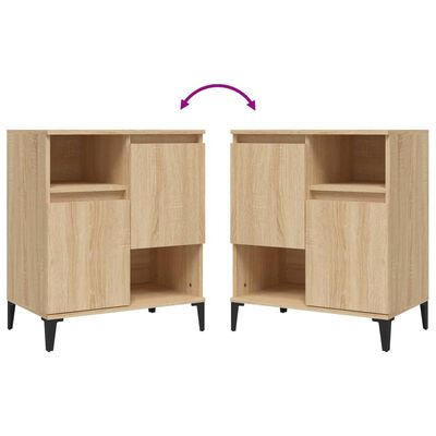 vidaXL Sideboard Sonoma-Eiche 60x35x70 cm Holzwerkstoff