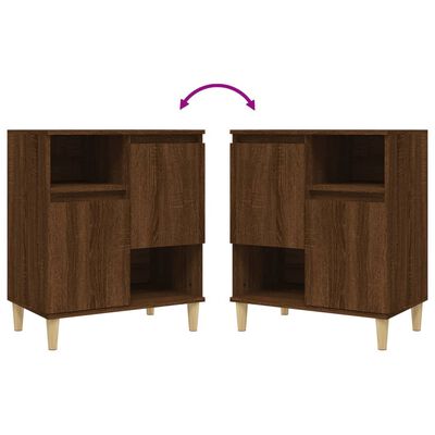 vidaXL Sideboards 3 Stk. Braun Eichen-Optik 60x35x70 cm Holzwerkstoff