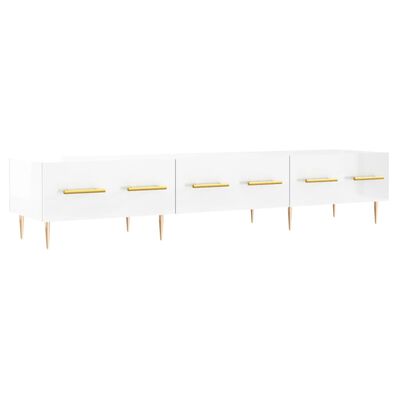 vidaXL TV-Schrank Hochglanz-Weiß 150x36x30 cm Holzwerkstoff