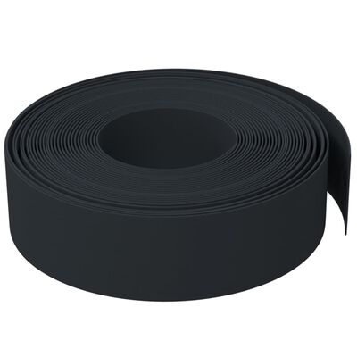 vidaXL Rasenkante Schwarz 10 m 15 cm Polyethylen