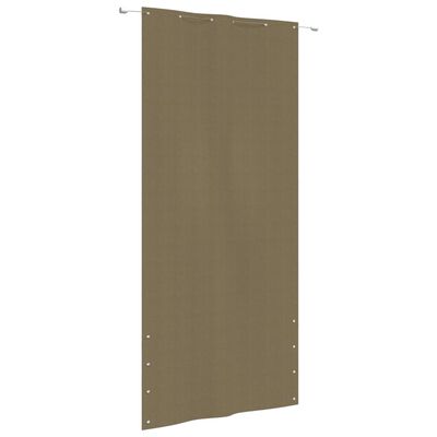 vidaXL Balkon-Sichtschutz Taupe 120x240 cm Oxford-Gewebe