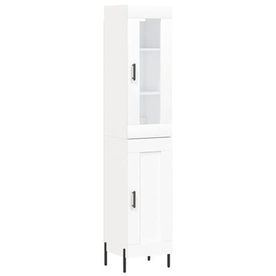 vidaXL Highboard Weiß 34,5x34x180 cm Holzwerkstoff