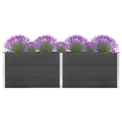 vidaXL Garten-Hochbeet 200x100x91 cm WPC Grau