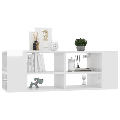 vidaXL TV-Wandschrank Hochglanz-Weiß 102x35x35 cm Holzwerkstoff