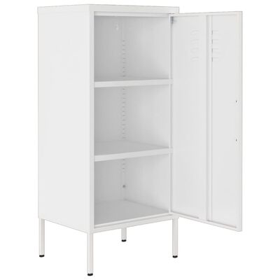 vidaXL Lagerschrank Weiß 42,5x35x101,5 cm Stahl