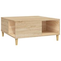 vidaXL Couchtisch Sonoma-Eiche 80x80x36,5 cm Holzwerkstoff