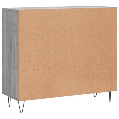 vidaXL Sideboard Grau Sonoma 90x34x80 cm Holzwerkstoff