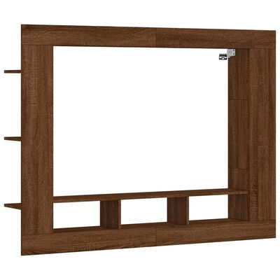 vidaXL TV-Schrank Braun Eichen-Optik 152x22x113 cm Holzwerkstoff