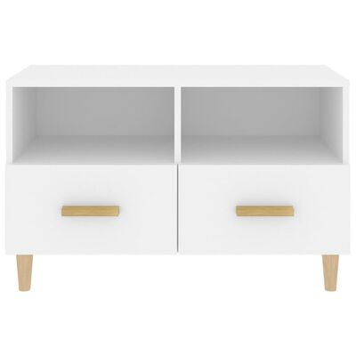 vidaXL TV-Schrank Weiß 80x36x50 cm Holzwerkstoff