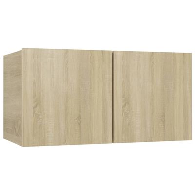 vidaXL 7-tlg. TV-Schrank-Set Sonoma-Eiche Holzwerkstoff