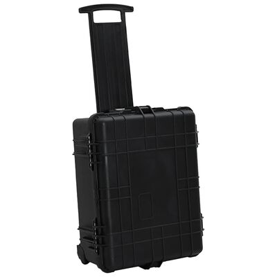 vidaXL Flugkoffer mit Rollen Schwarz 58x45x27 cm PP