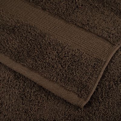 vidaXL Premium-Handtücher SOLUND 10 Stk. Braun 50x100 cm 600 g/m²