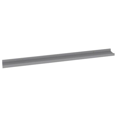 vidaXL Wandregale 2 Stk. Grau 100x9x3 cm