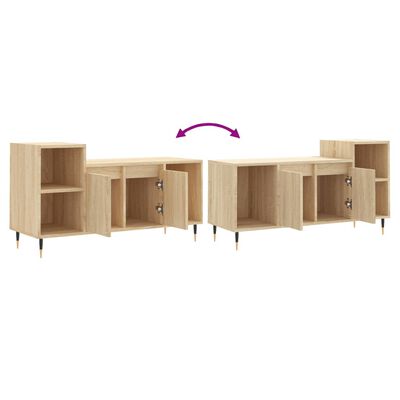 vidaXL TV-Schrank Sonoma-Eiche 100x35x55 cm Holzwerkstoff