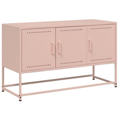 vidaXL TV-Schrank Rosa 100,5x39x60,5 cm Stahl