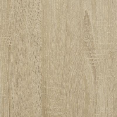 vidaXL Beistelltisch mit Rollen Sonoma-Eiche 55x60x78 cm Holzwerkstoff