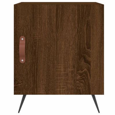 vidaXL Nachttische 2 Stk. Braun Eichen-Optik 40x40x50 cm Holzwerkstoff