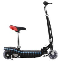 vidaXL E-Scooter für Kinder mit Sitz und LED 120 W Schwarz