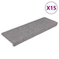 vidaXL Treppenmatten Selbstklebend Sisal-Optik 15 Stk. 65x21x4 cm