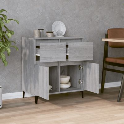 vidaXL Sideboard Grau Sonoma 60x35x70 cm Holzwerkstoff