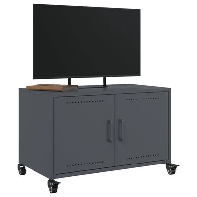 vidaXL TV-Schrank Anthrazit 68x39x43,5 cm Stahl