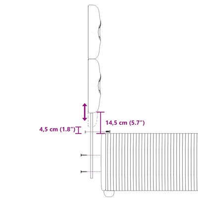 vidaXL Boxspringbett mit Matratze Schwarz 90x190 cm Samt